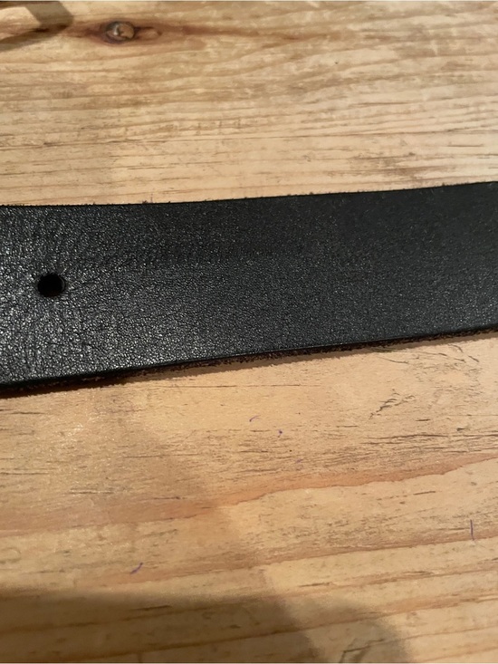 Lucky Brand Leathef VTG Black Brown Contrast Stitch Belt Rare EUC L XL main image 5